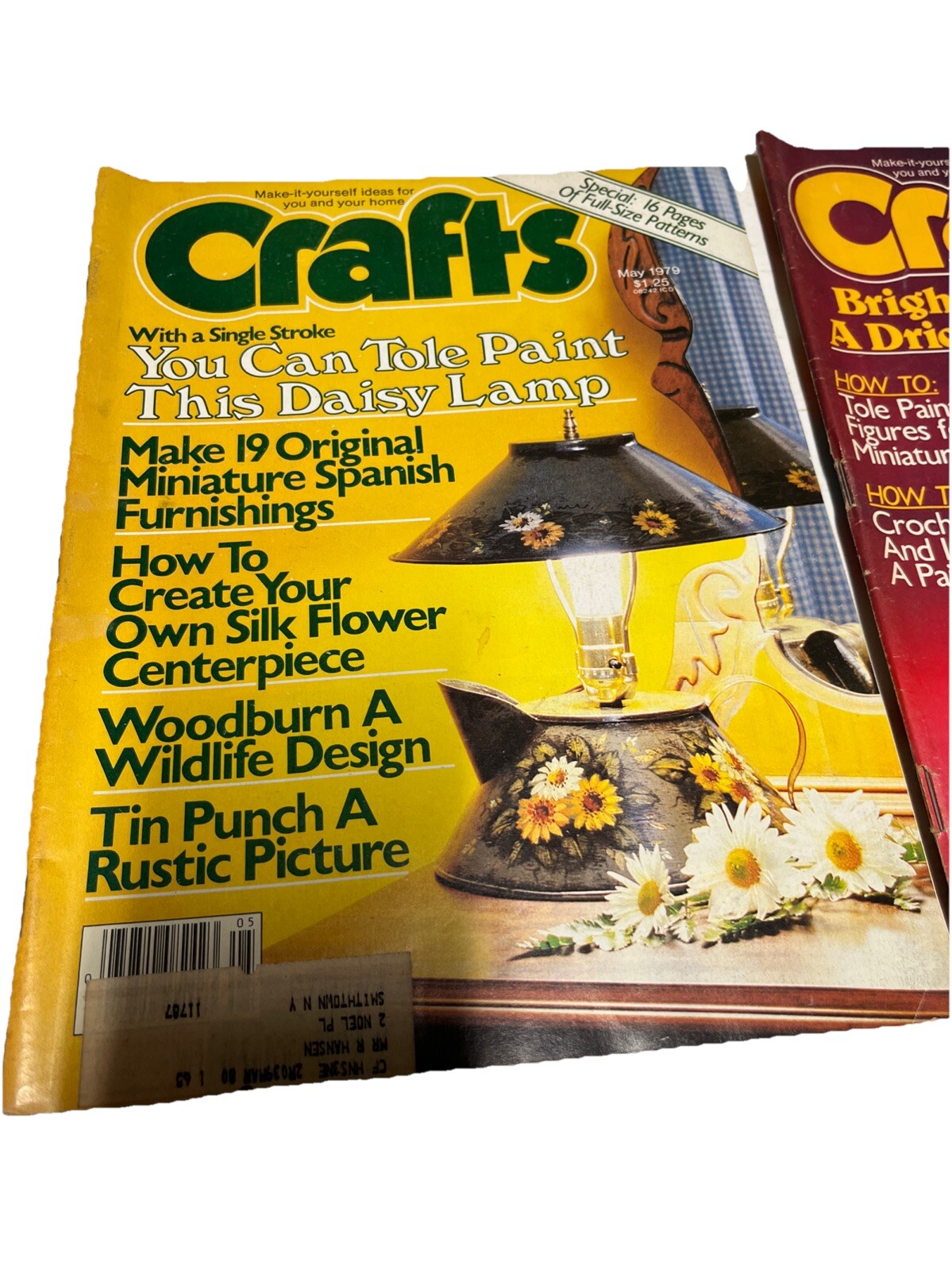 Craft’s May/August 1979 Tole Paint, Create Silk Flower Centerpiece ( 45 Yrs Old)