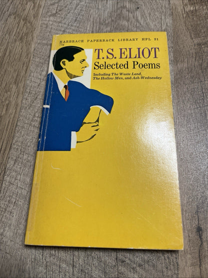 Selected Poems by T. S. Eliot (1964, Trade Paperback) excellent