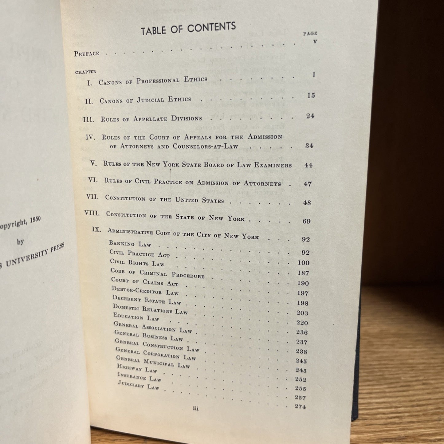 Compilation Of Selected Status By John P. Maloney and McNIECE 1950 Rare