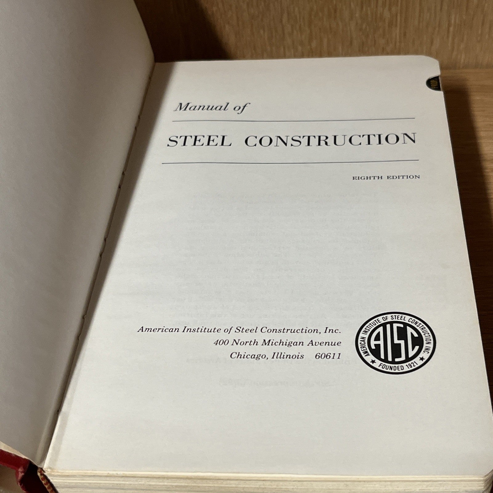Manual of Steel Construction & Structural Joints Using ASTM A325 Or A490 Bolts
