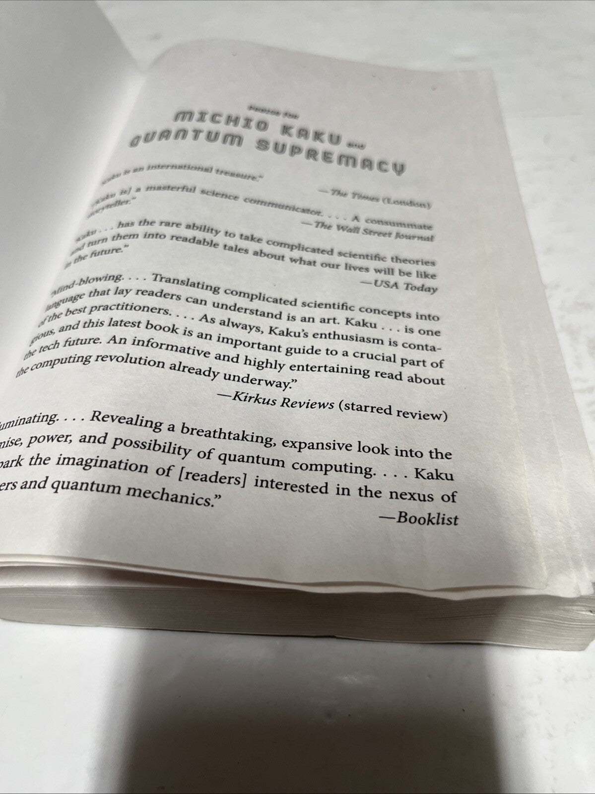 Quantum Supremacy: How the Quantum Computer Revolution Will Chang - VERY GOOD