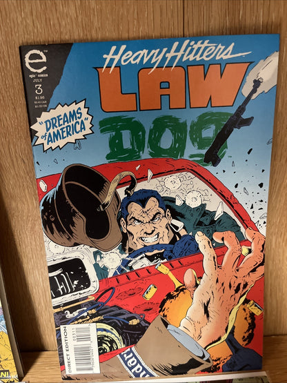 Marvel Epic Comics Heavy Hitters Law Dog  Issues 1, 3 , 4, 5 Comic Book Lot 4