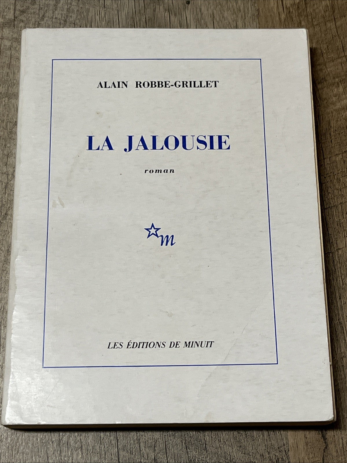 LA JALOUSIE  Roma  ALAIN ROBBE-GRILLET  Les Editions De Minuit
