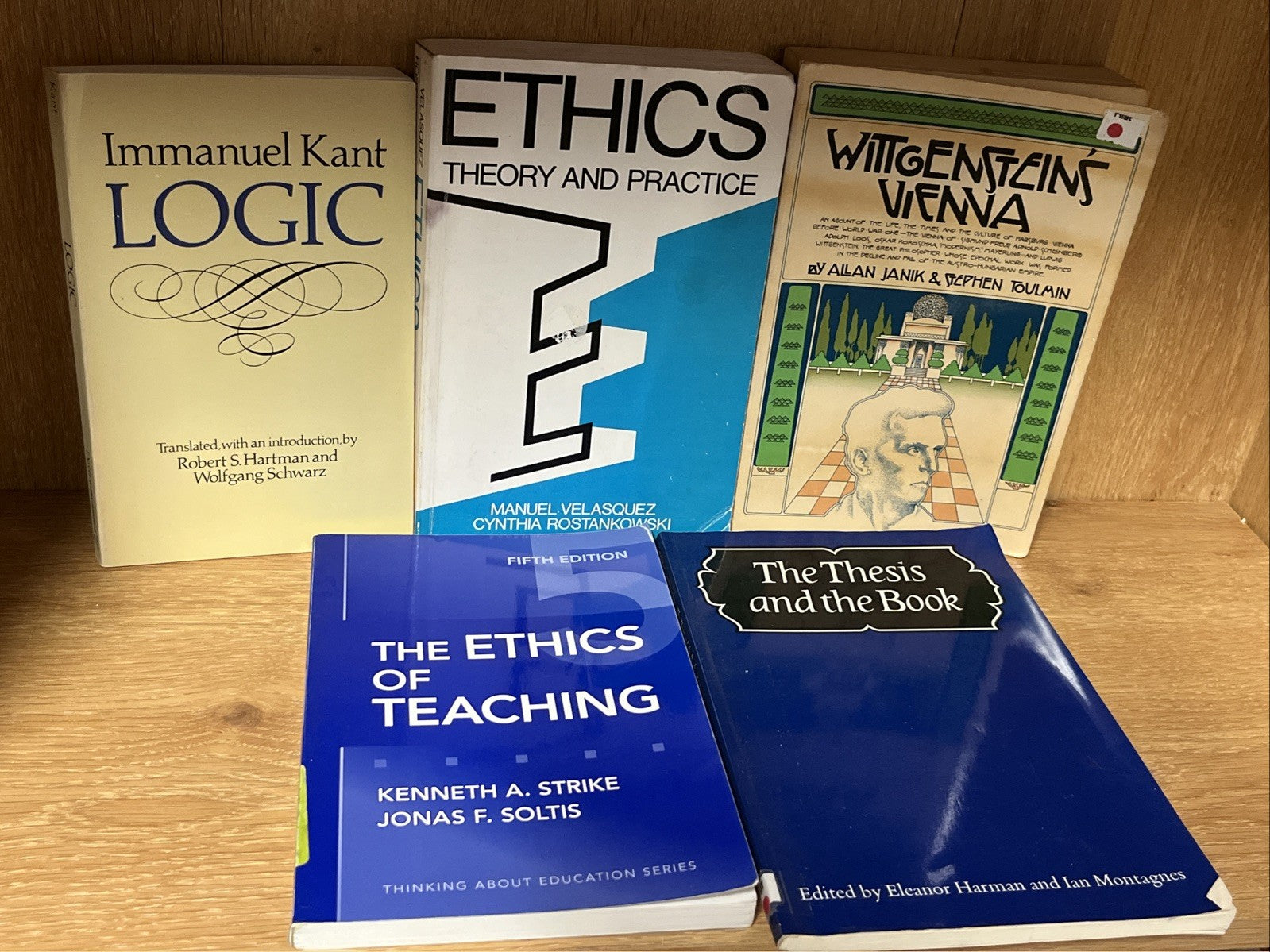 Lot of 5 Philosophy & Ethics, Thesis (Montagnes, Rostankowski, Toulmin , etc.)