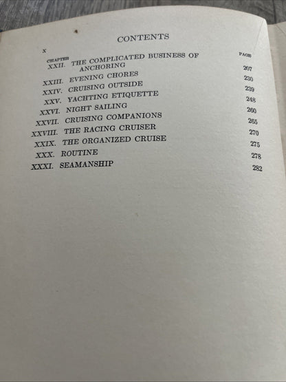 LEARNING TO CRUISE by H.A. CALAHAN 1938 ILLUSTRATED HARDCOVER