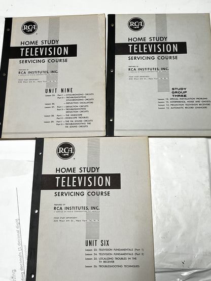 RCA Home Study Television Servicing Course, Study Group 3, Unit 9, Unit 6