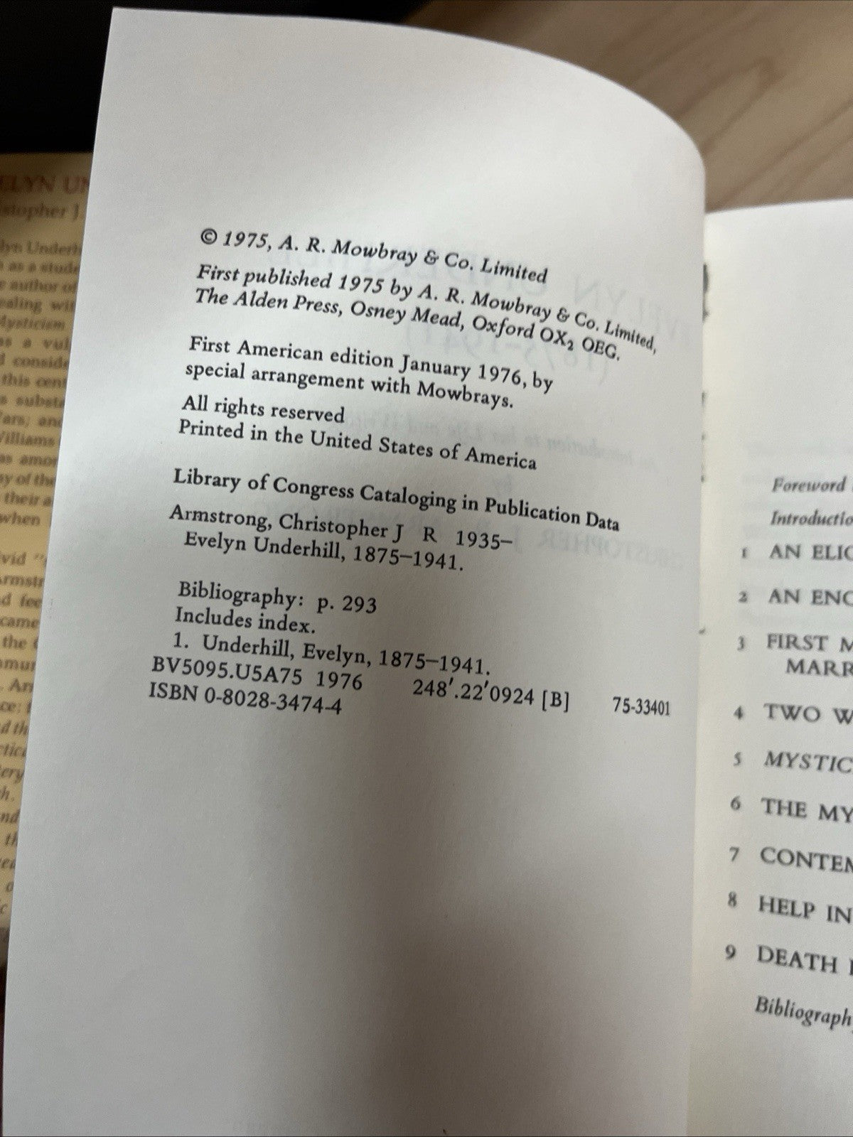 Evelyn Underhill (1875-1941): An Introduction to Her Life and Writings Christop