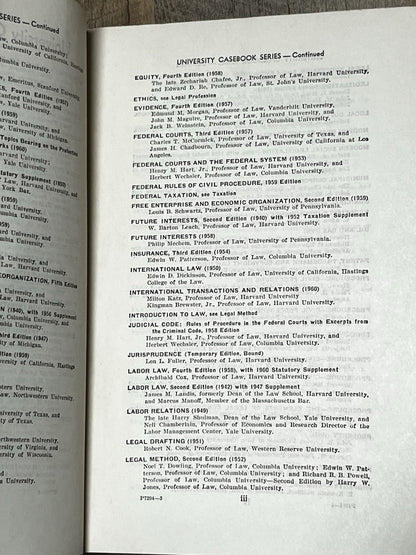 Cases & Materials On Torts, Cases On Federal Taxation, Pleading & Procedure SF