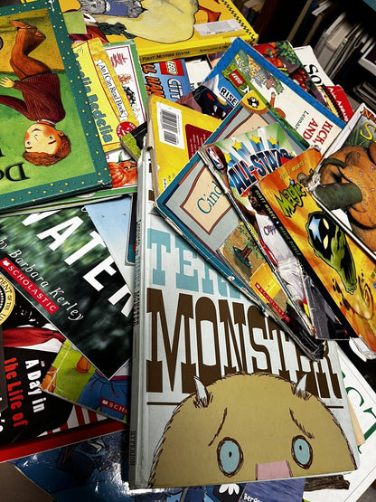 Bulk Lot of 20 Children's Paperback Picture Books Random Mix - acceptable