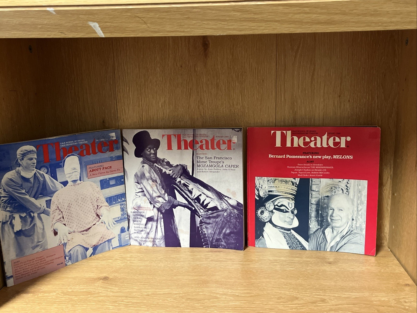 Lot of 3 THEATER Magazine Spring 1983 & 1988 Yale School Of Drama