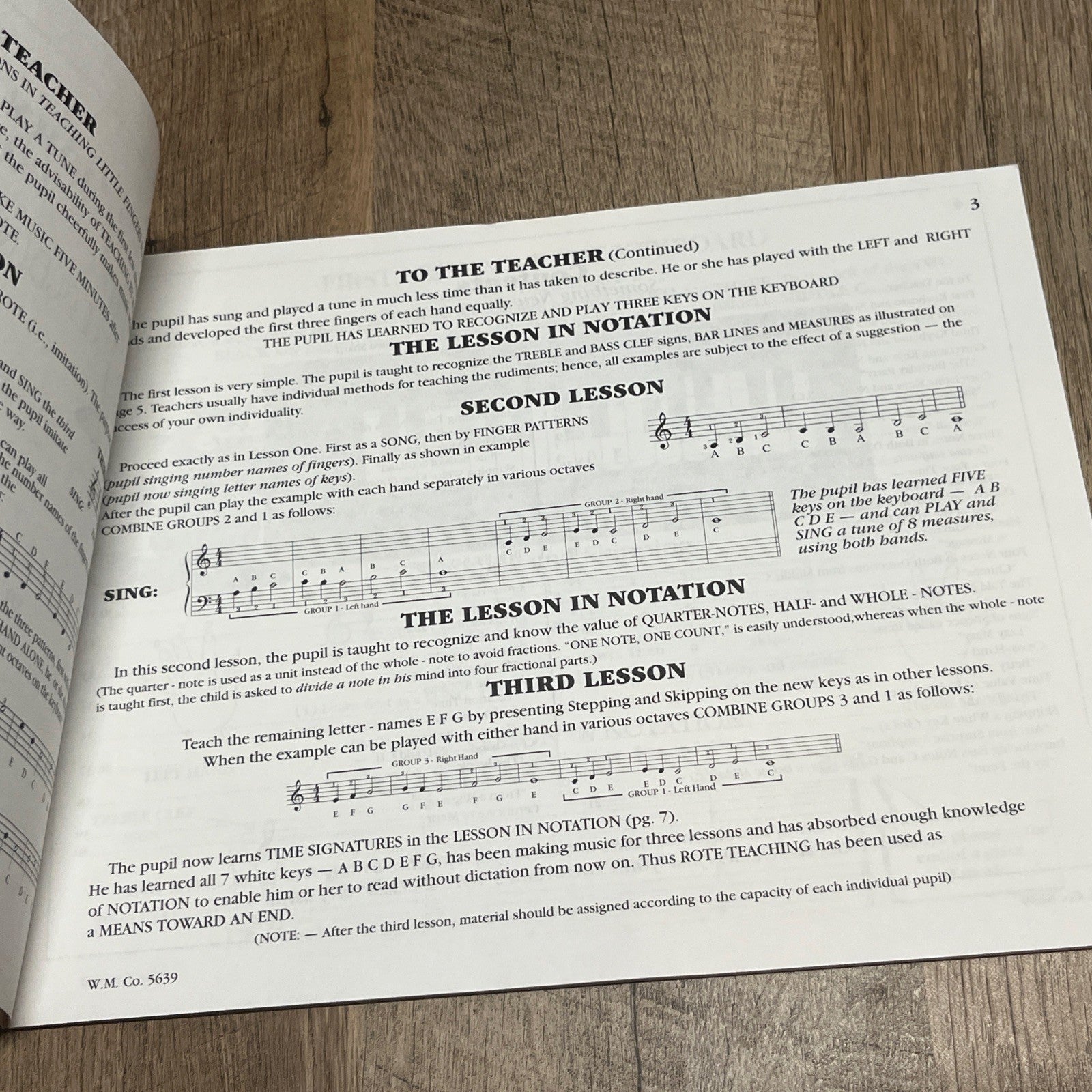 Teaching Little Fingers to Play: A Book For The Earliest Beginner Combining Rote