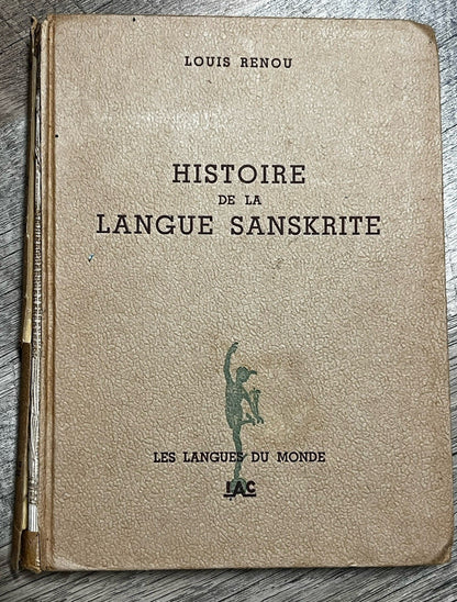 Histoire De La Langue Sanskrite - Renou, Louis Premier Edition 1956