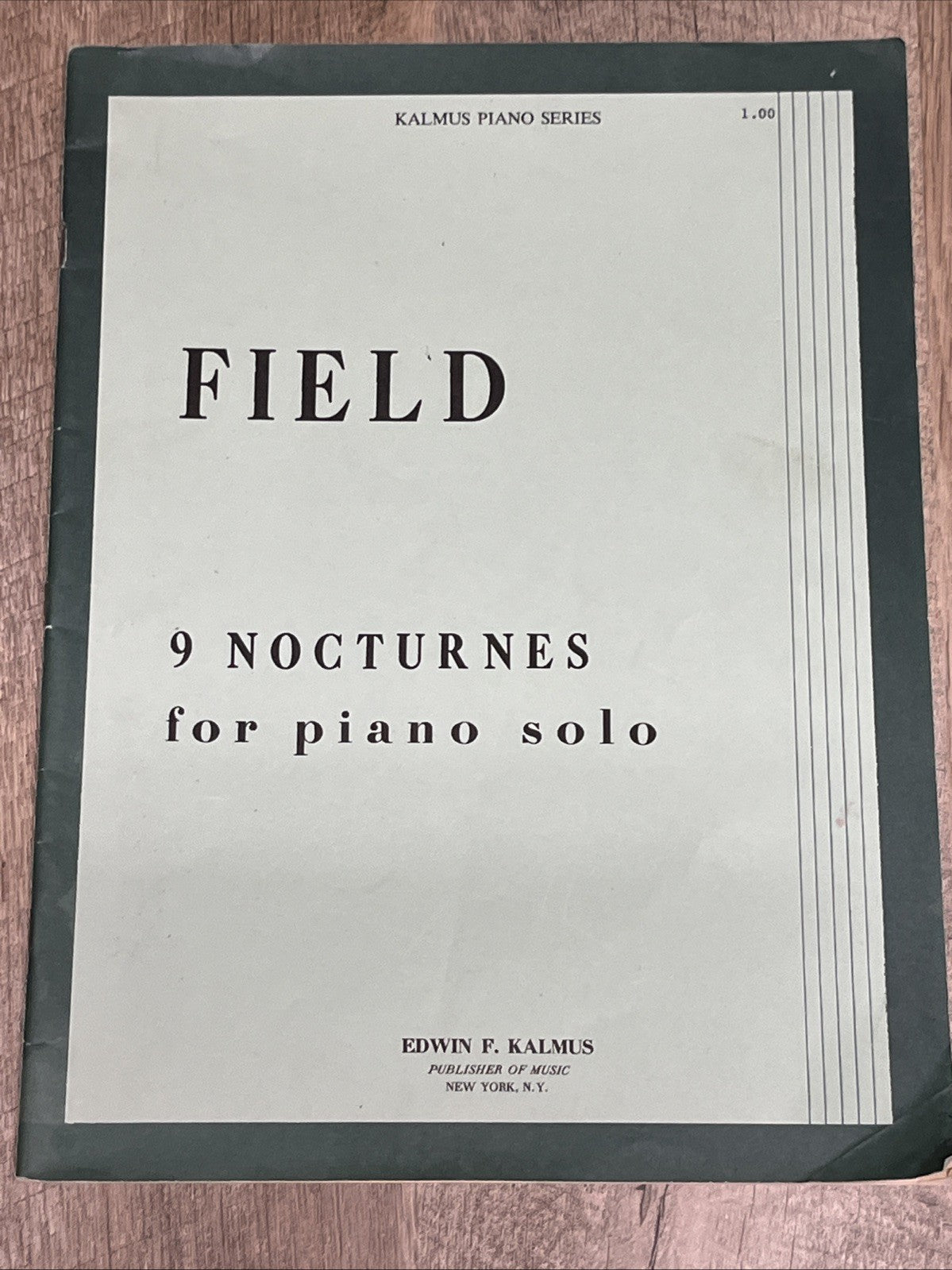 PROKOFIEFF / FIELD piano Sheet Music Edwin F KALMUS 2 Lot VT Music Books