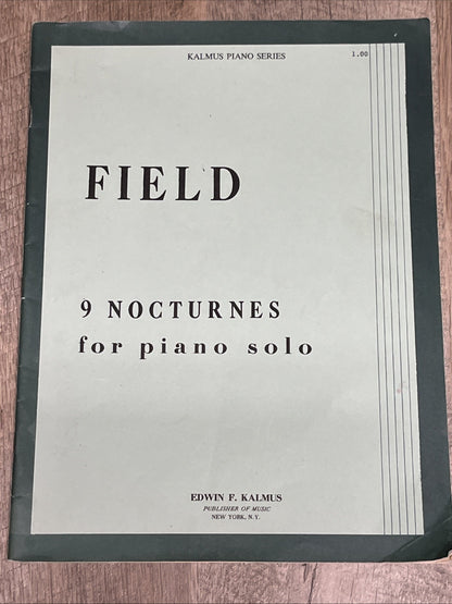 PROKOFIEFF / FIELD piano Sheet Music Edwin F KALMUS 2 Lot VT Music Books