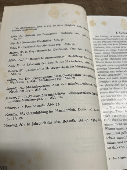 Verstandliche Wissenschaft L. Jost. F. Overbeck Baum Und Wald 1952