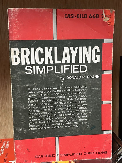 Lot of 9 Popular Science Skill Books & Bricklaying Simplified/Formulas For Homes