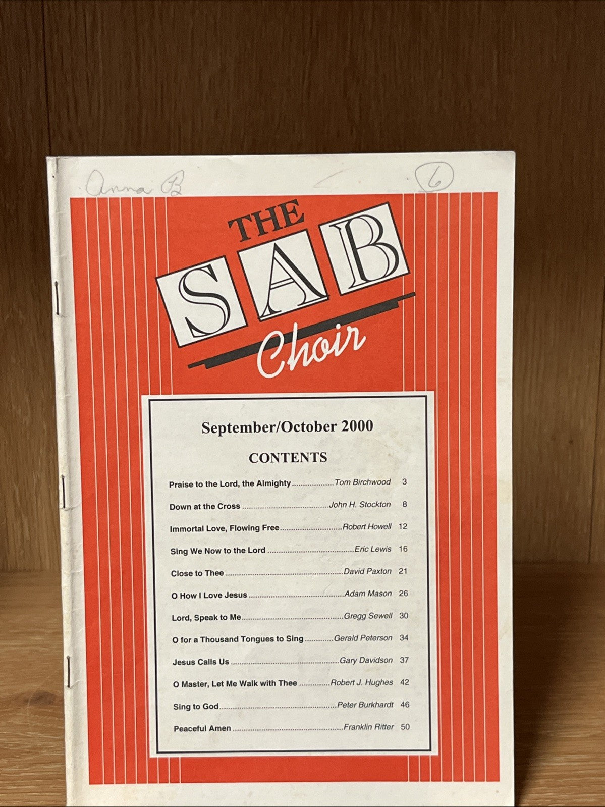 The SAB Choir, September /October 2000 issue