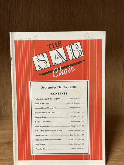 The SAB Choir, September /October 2000 issue