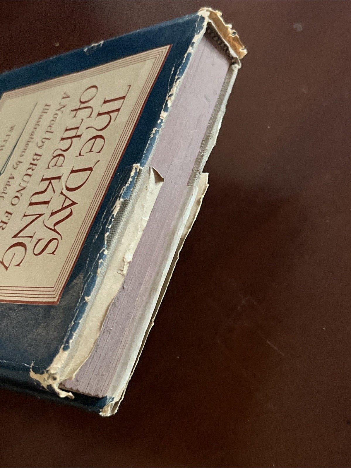 THE DAYS OF THE KING Hardcover by BRUNO FRANK 1942