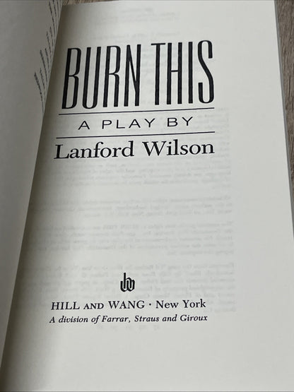 Burn This,  play by Lanford Wilson