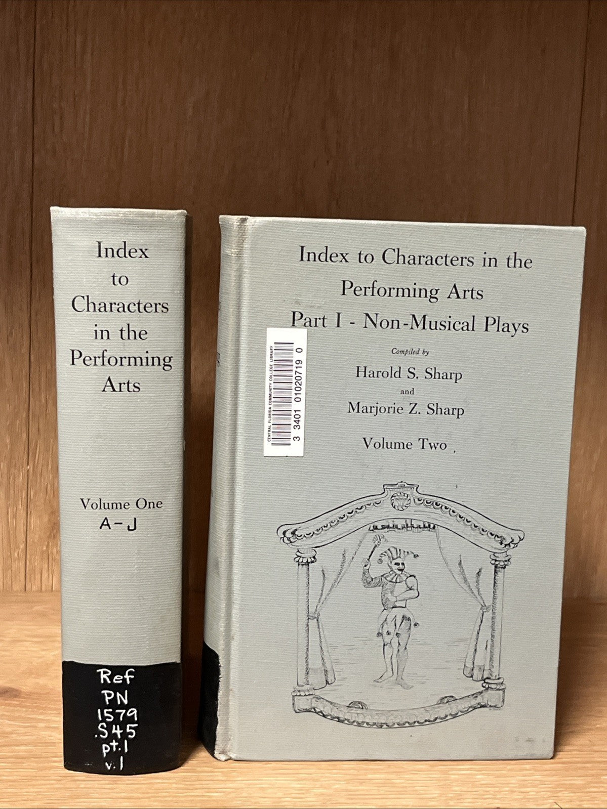Index to Characters in the Performing Arts Vol 1 - 2 HAROLD S sharp, MARJORIE Z