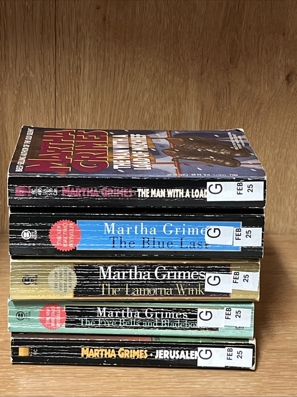 Martha Grimes Mystery Book Lot of 5