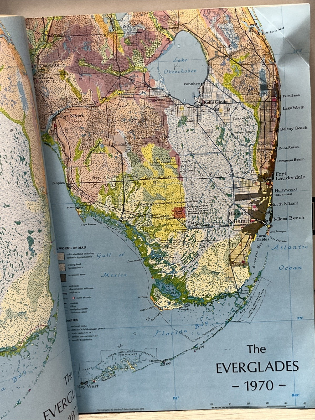 Everglades book 1971 first printing Sierra Club by Patricia Caulfield