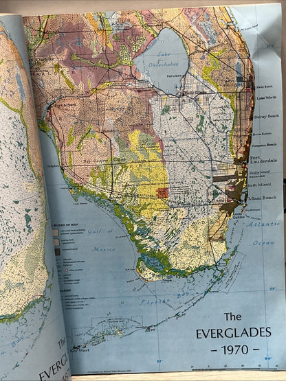 Everglades book 1971 first printing Sierra Club by Patricia Caulfield