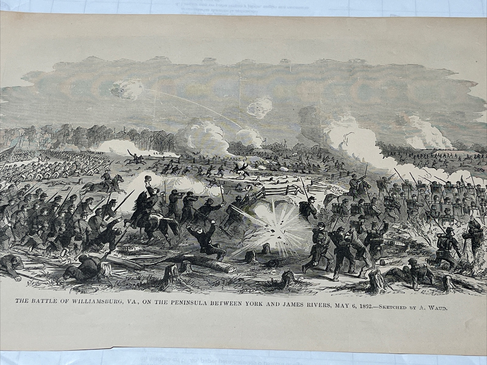 Battle Of Williamsburg VA, 1862 Pictorial Battles of The Civil War 16x11’’