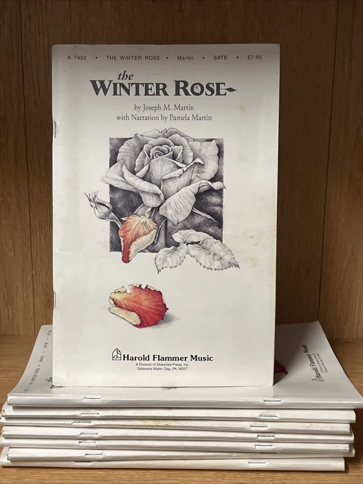 Lot of 8 The Winter Rose SATB Composed by Joseph M. Martin, Shawnee Press No CD
