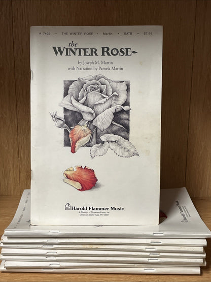 Lot of 8 The Winter Rose SATB Composed by Joseph M. Martin, Shawnee Press No CD