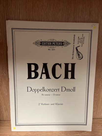 Bach Doppelkonzert Dmoll Sheet Music Edition Peters 231 🎻 Concerto 2 Violins