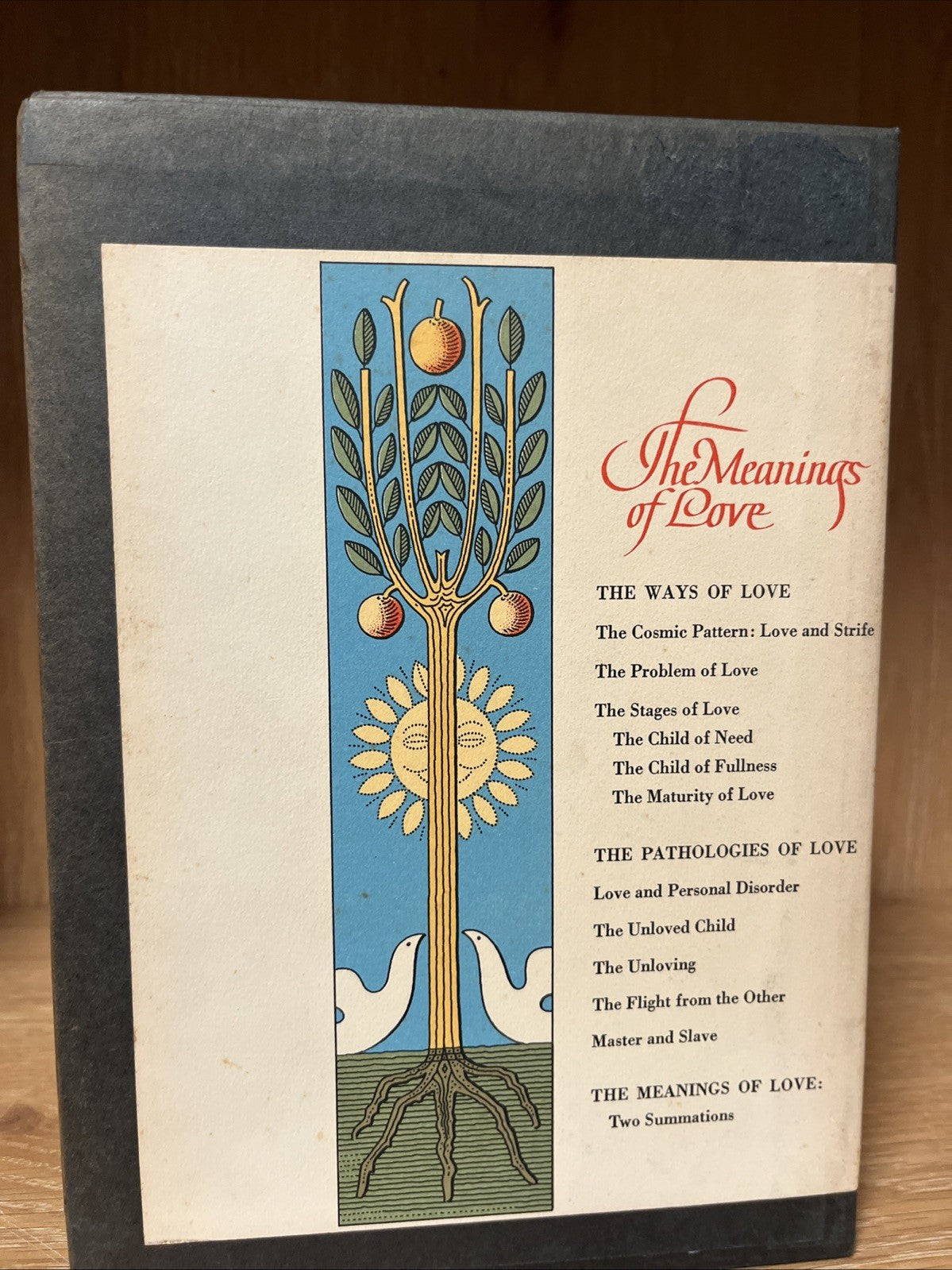 1st Printing The World of Love Vol 1 - 2 By ISIDOR SCHNEIDER 2 Vol Set Slipcase