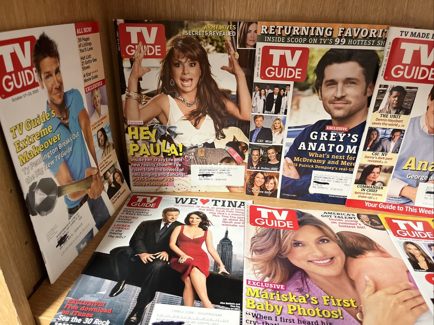 2000'S LOT OF 22 TV GUIDE MAGAZINES 2005 2006 2007  2008 2009 2010 2011