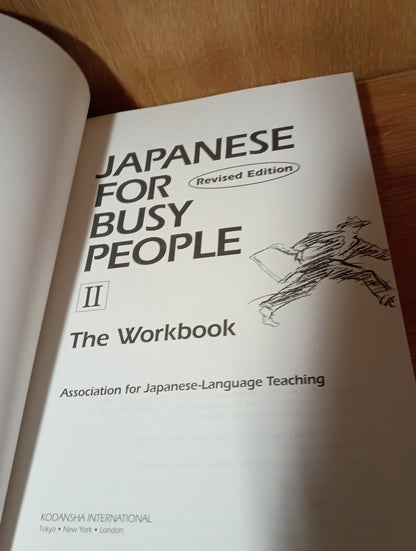 JAPANESE FOR BUSY PEOPLE Volume II & II Workbook (KANA VERSION) Lot of 2