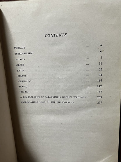 A Survey of Indo-European Languages Batakrishna Ghost Ed Sunil Bandyopadhyay