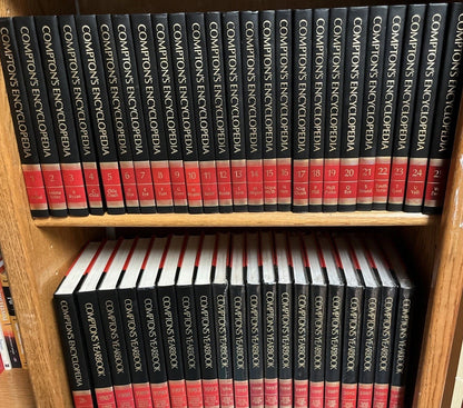 Compton's Encyclopedia Complete Set Volumes 1 - 26 Plus Yearbook of 1987 To 2005