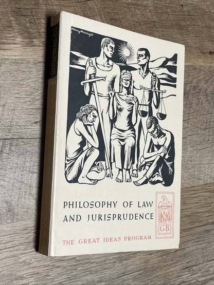 Philosophy of Law And Jurisprudence, The Great Ideas Program 1st Edi 1961 PB