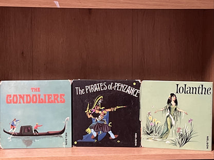 Lot of 3 The Gondoliers, Lolanthe, The Pirates..W.S. Gilbert and Arthur Sullivan