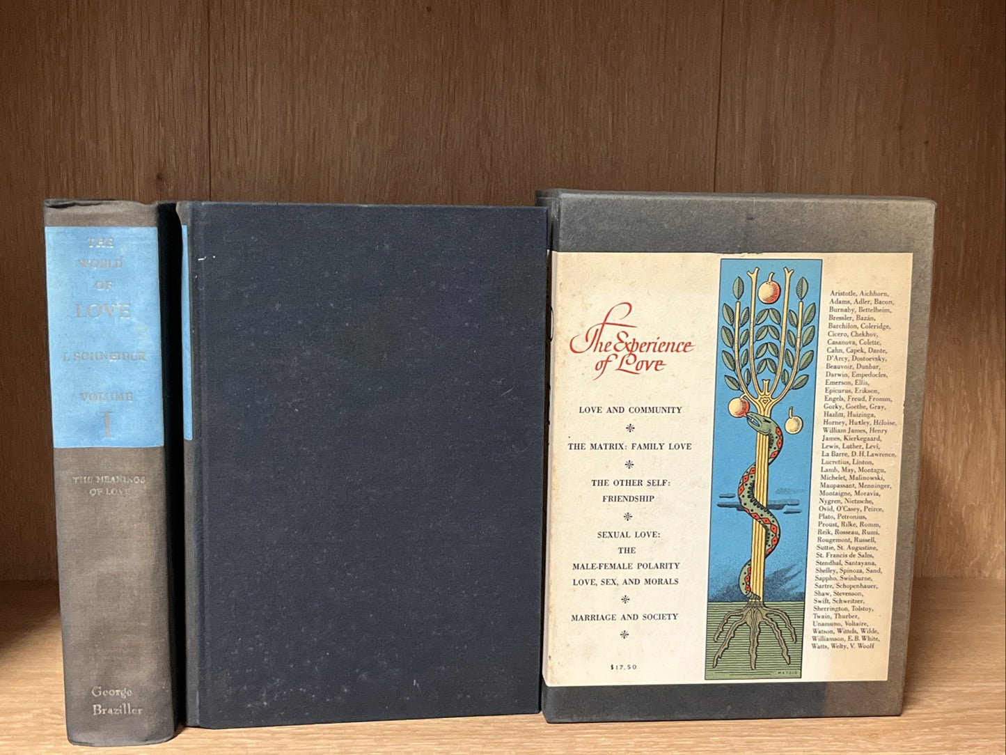 1st Printing The World of Love Vol 1 - 2 By ISIDOR SCHNEIDER 2 Vol Set Slipcase