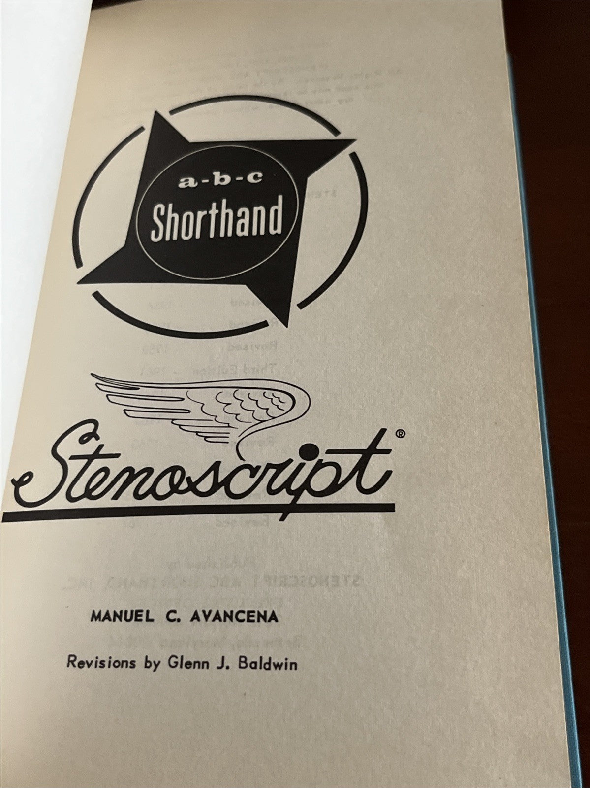 ABC Shorthand Stenoscript VINTAGE 1961 REVISED HARDCOVER EDITION