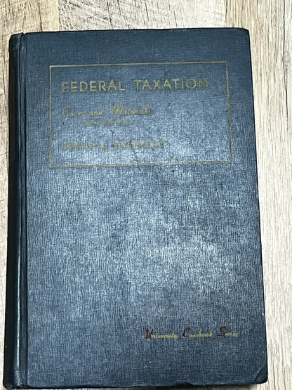 Cases & Materials On Torts, Cases On Federal Taxation, Pleading & Procedure SF