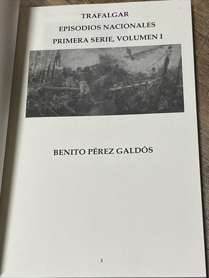 TRAFALGAR: EPISODIOS NACIONALES, SERIE PRIMERA (EL Perez Benito Galdos VG