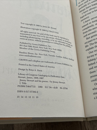 Jimmy Stewart and His Poems 1st Edition Book 1989