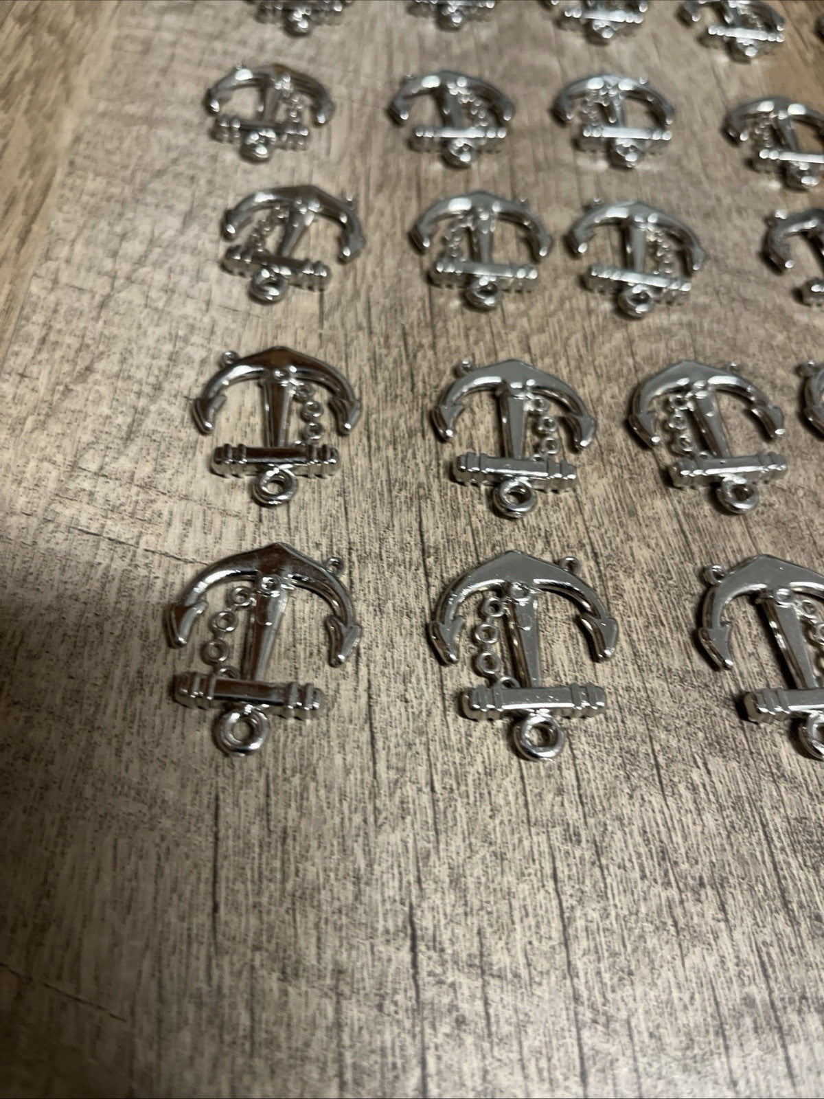 Silver Anchor Charms Lot of 49 Pc , 27x24mm - US Seller