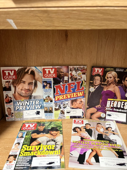 2000'S LOT OF 22 TV GUIDE MAGAZINES 2005 2006 2007  2008 2009 2010 2011