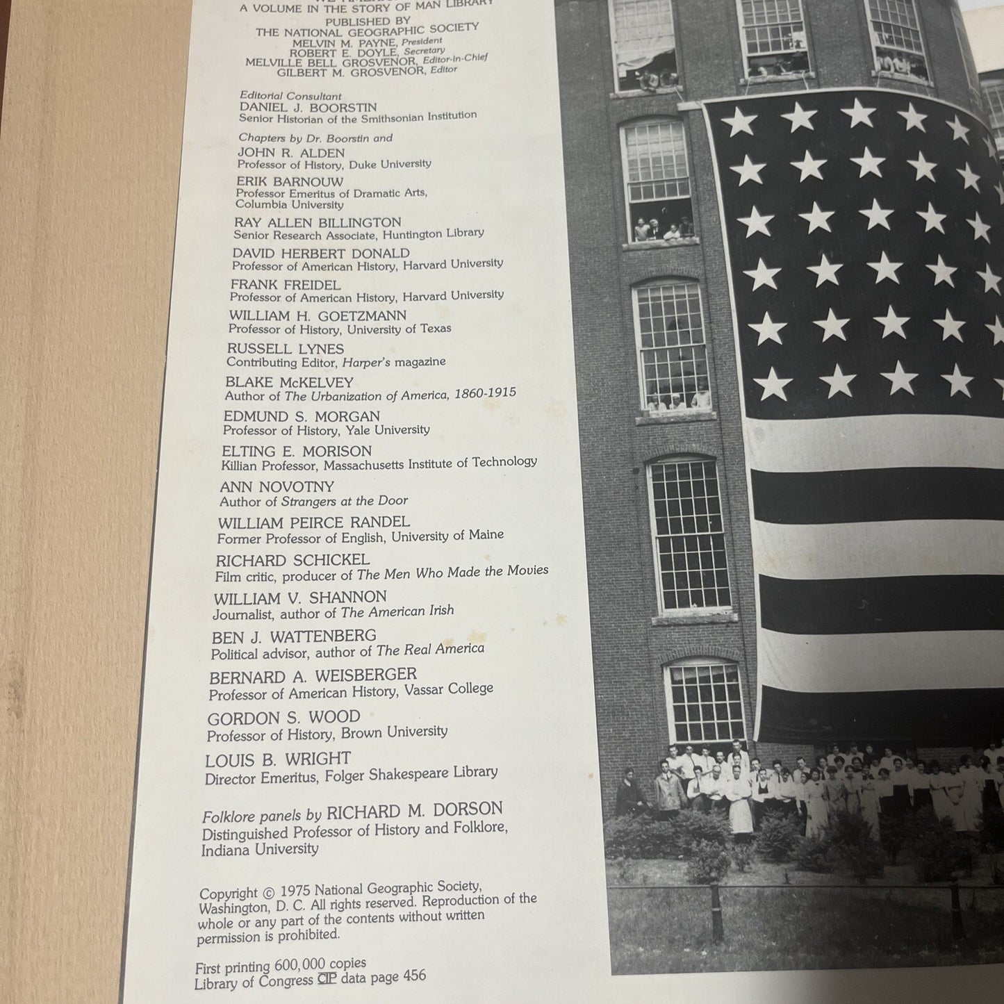 We Americans First Edition • National Geographic Society (1975) Hardcover