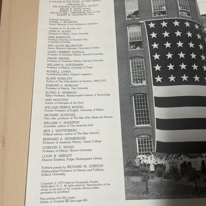 We Americans First Edition • National Geographic Society (1975) Hardcover