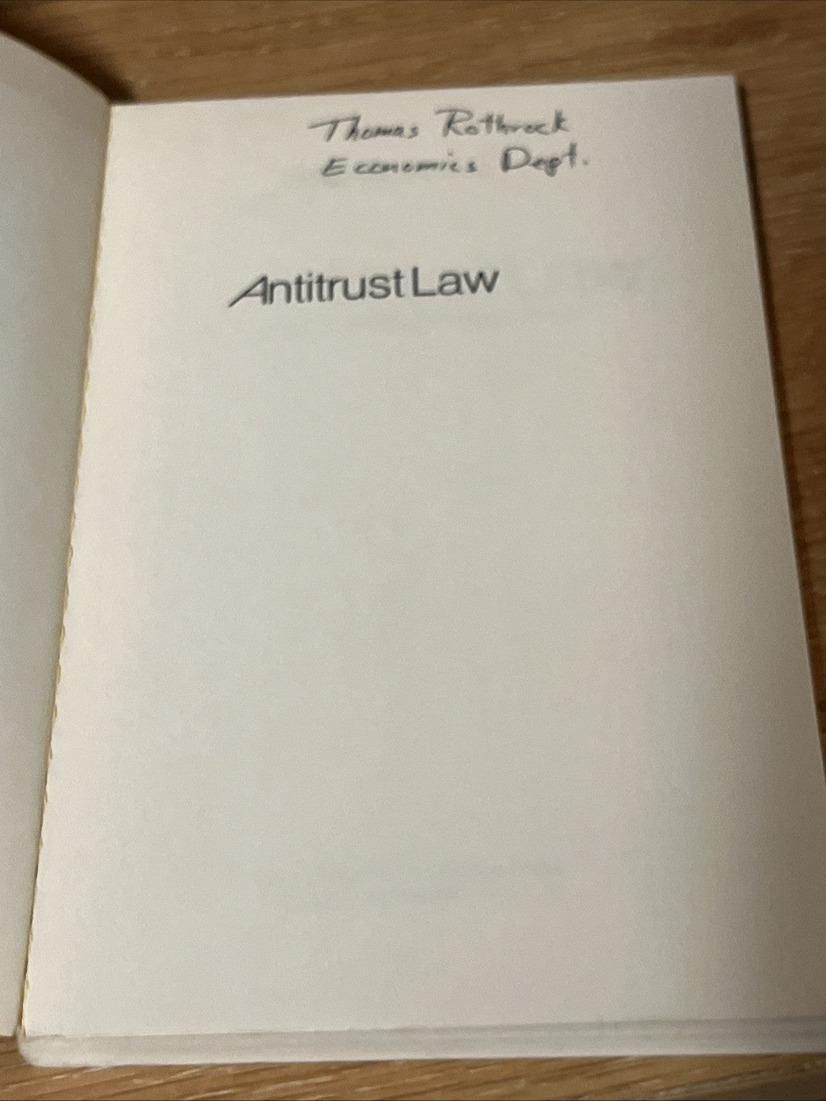 International Law for Seagoing Officers & Antitrust Law An Economic Perspective