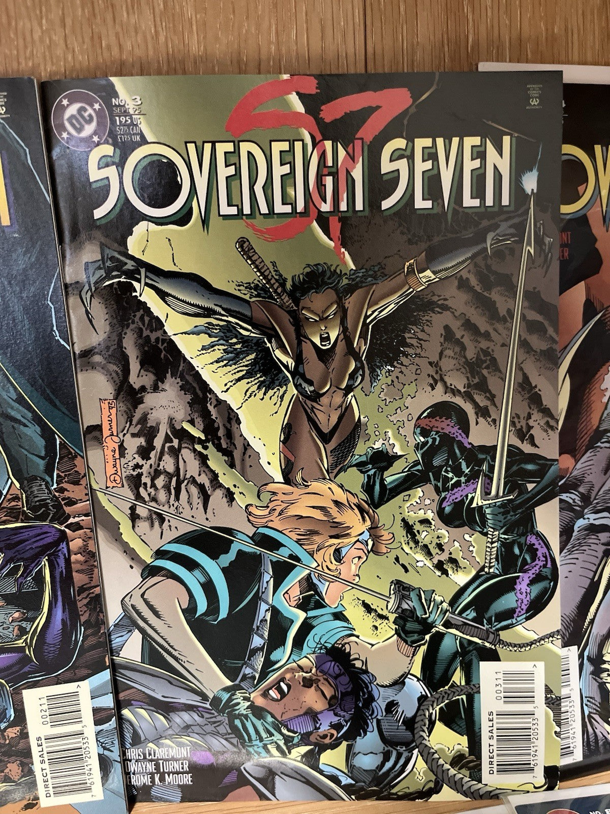Lot of 11 Sovereign Seven #1 to #8 & #23#28 #29 DC Comic Books Chris Claremont